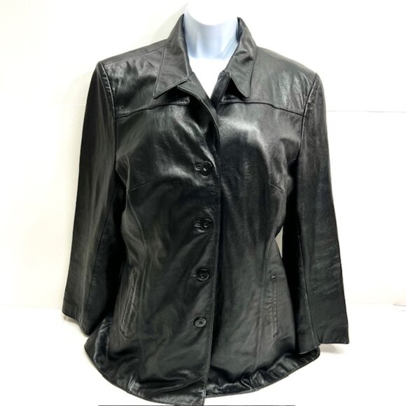 Vintage WILSON LEATHER Jacket /Blazer  Men/Women  Button Up  Sz XL ( 99) - Picture 1 of 11